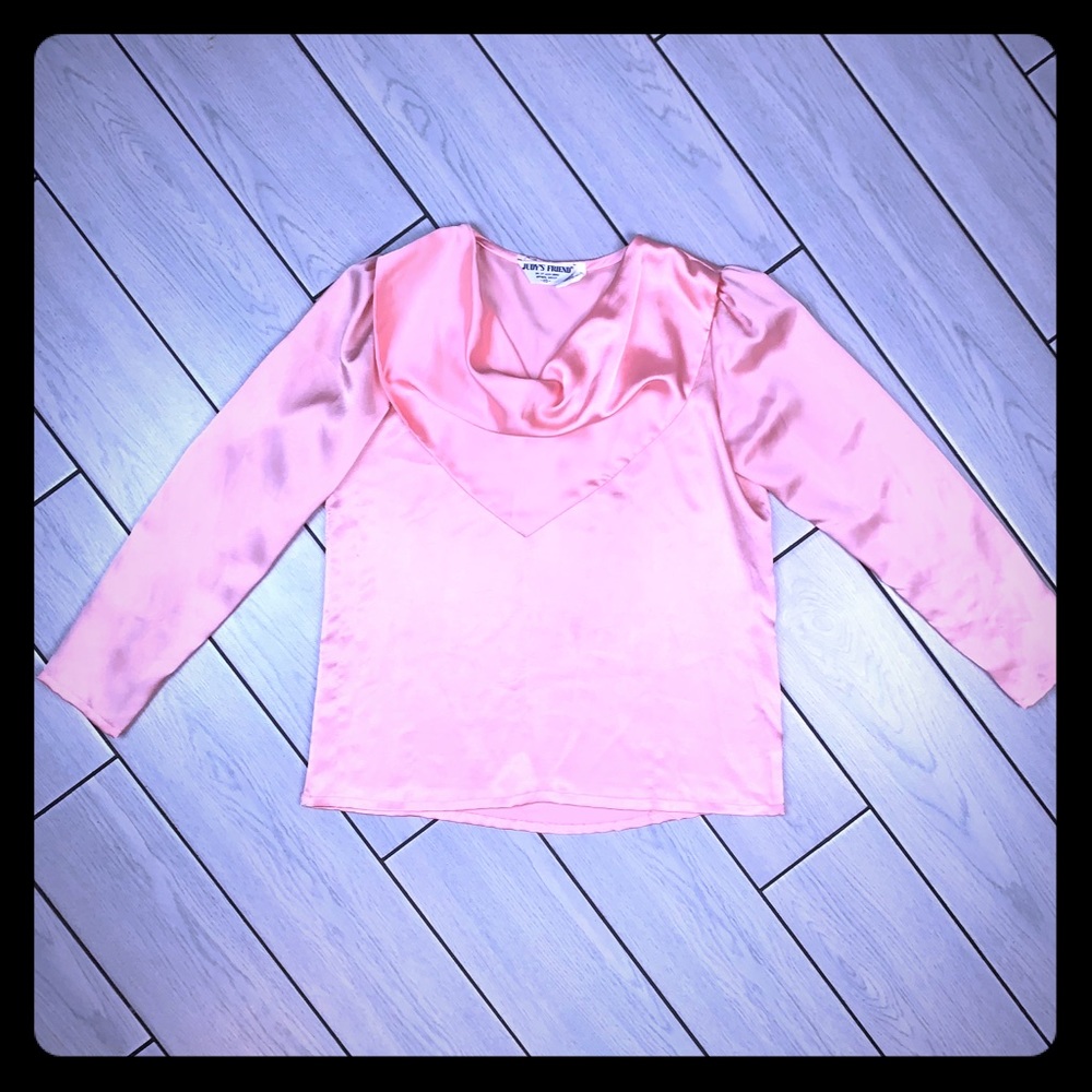 🔥 True Vintage Pretty in Pink Blouse 👚